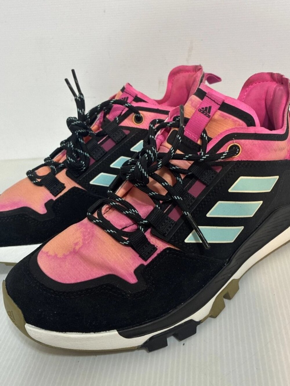 Adidas Terrex Hikster Low Hazy Orange Screaming Pink Hiking Shoes FY1546 Sz 8